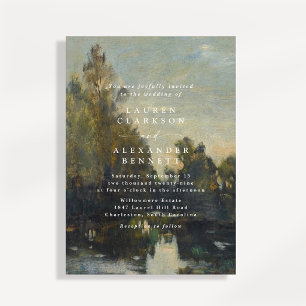 Convite de Casamento Paisagem Arte Refinada