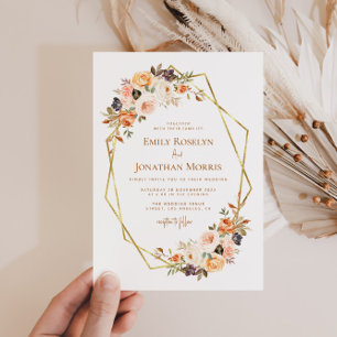 convite de casamento para a terra floral