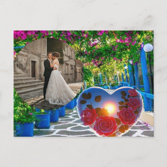 Convite de casamento para boa noite. (Frente)