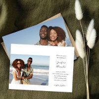 Convite De Casamento Para Caligrafia Do Lado Dois