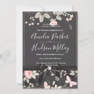 Convite de casamento para chic Floral