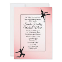 Convite de casamento para Dançarinos balés