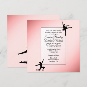 Convite de casamento para Dançarinos balés