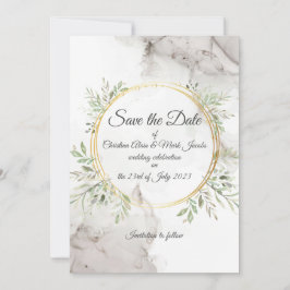 Convite de casamento para guardar a data