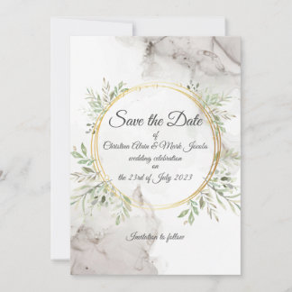 Convite de casamento para guardar a data