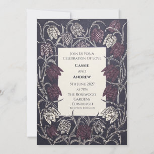 Convite de Casamento para Jardim com Chinoiserie A