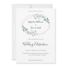 convite de casamento para moldes verdes