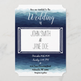 Convite De Casamento Para Montanhas Blue Ridge