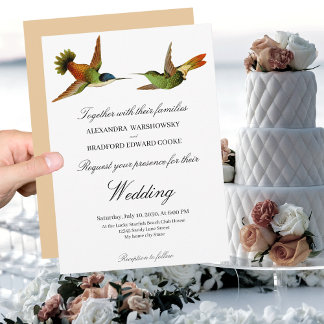 Convite de casamento para o Hummingbird Bush Pink