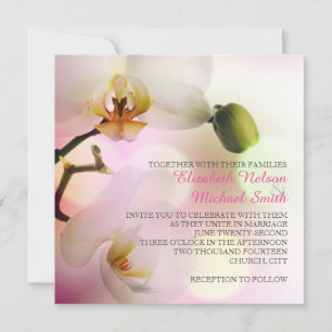 Convite De Casamento Para Orquídeas Primavera Deli