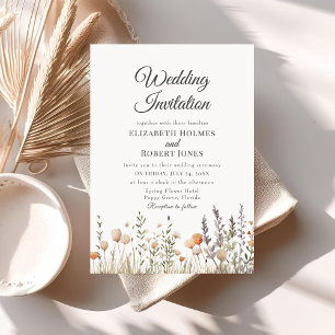 Convite de Casamento para Prado de Flores Silvestr