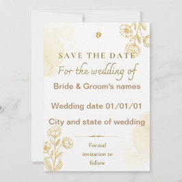 Convite de casamento para salvar a data