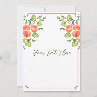 Convite de Casamento Peach Tree 5x7"