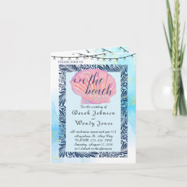 Convite De Casamento Pensado Na Praia