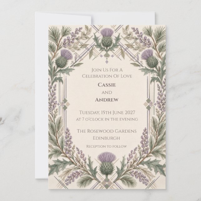 Convite de Casamento Personalizado (Frente)