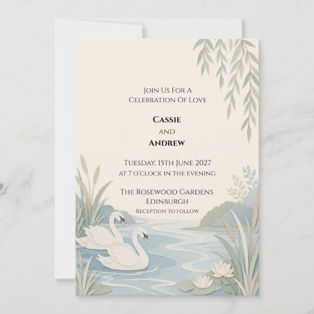 Convite de Casamento Personalizado (Frente)