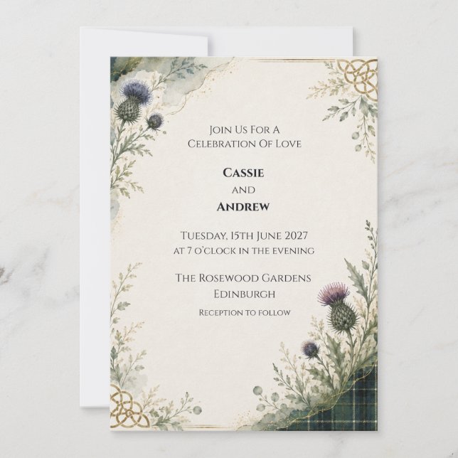 Convite de Casamento Personalizado (Frente)