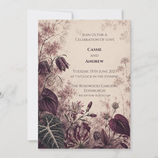 Convite de Casamento Personalizado (Frente)