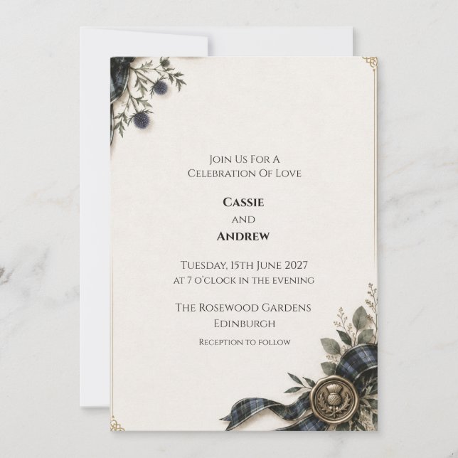 Convite de Casamento Personalizado (Frente)