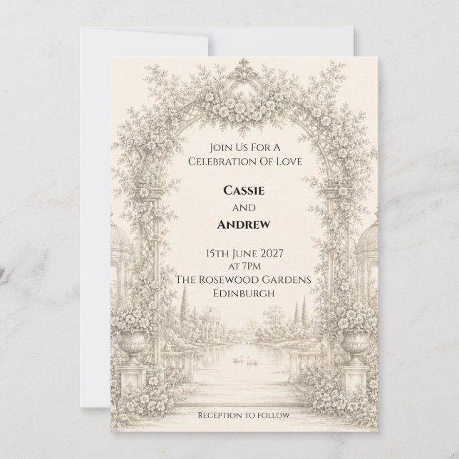 Convite de Casamento Personalizado (Frente)