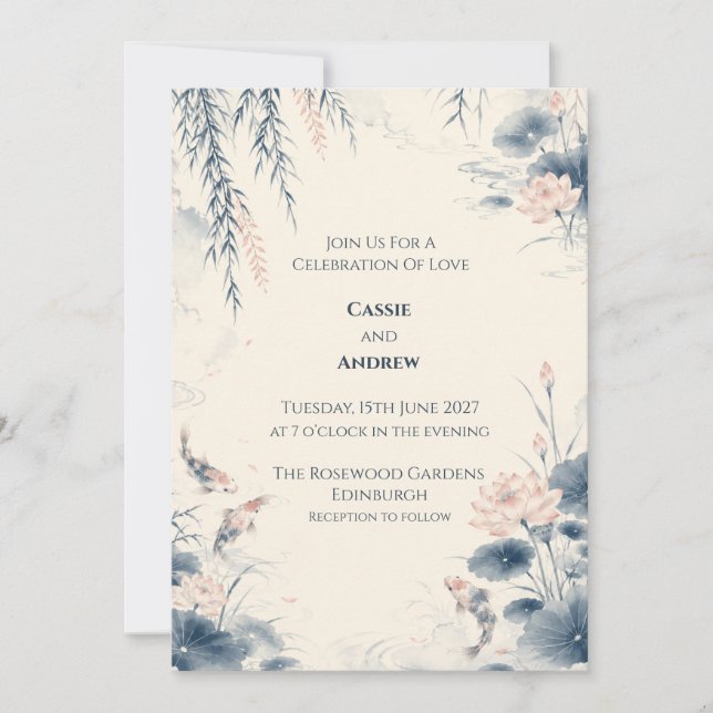 Convite de Casamento Personalizado (Frente)