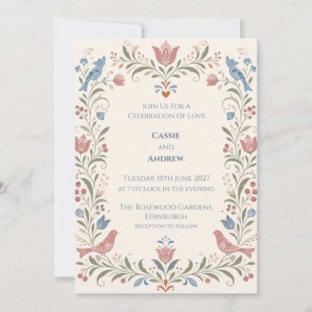 Convite de Casamento Personalizado (Frente)