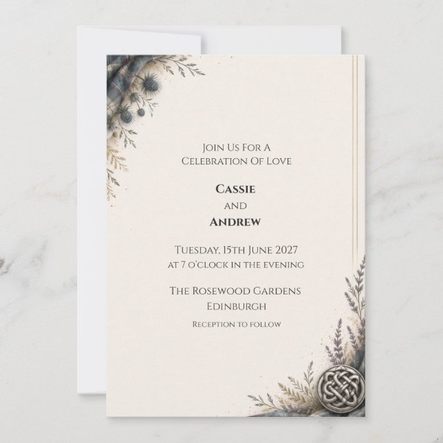 Convite de Casamento Personalizado (Frente)