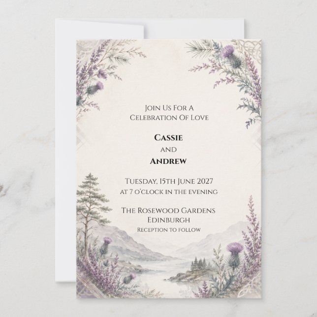 Convite de Casamento Personalizado (Frente)