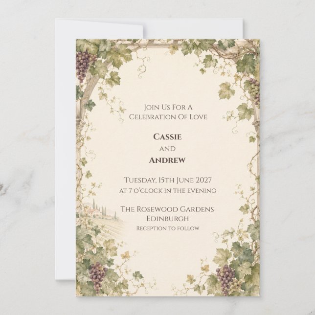 Convite de Casamento Personalizado (Frente)