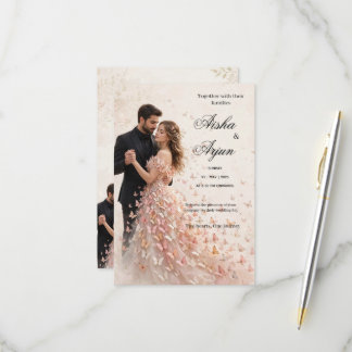 Convite de casamento personalizado
