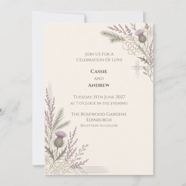 Convite de Casamento Personalizado (Frente)