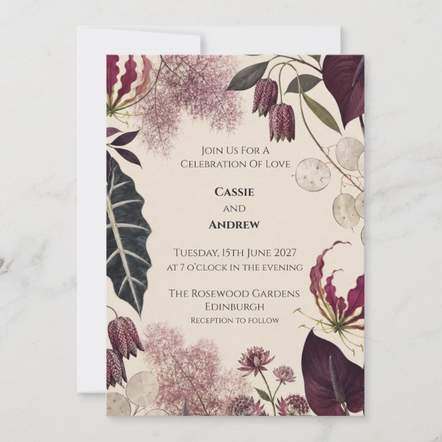 Convite de Casamento Personalizado (Frente)