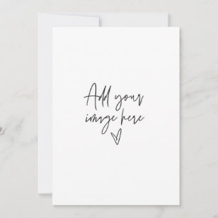 Convite de Casamento Personalizado 5 x 7 Carta de 