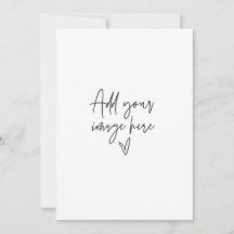 Convite de Casamento Personalizado 5 x 7 Foto de F