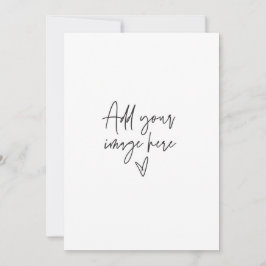 Convite de Casamento Personalizado 5 x 7 Foto de F