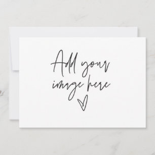 Convite de Casamento Personalizado 7 x 5 Foto de F