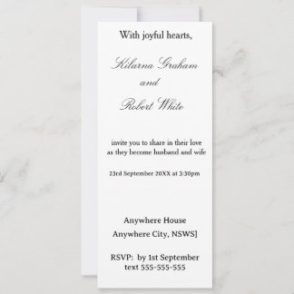 Convite de Casamento Personalizado com Foto Modern