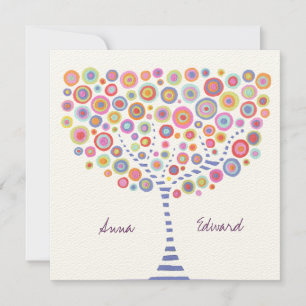 Convite De Casamento Personalizado Da Árvore De C
