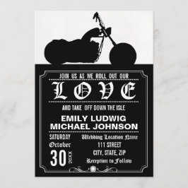 Convite De Casamento Personalizado Do Chopper Moto