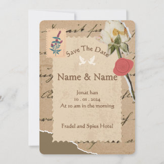 Convite de Casamento Personalizado Elegante 7