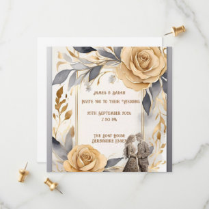 Convite de Casamento Personalizado para Casal 