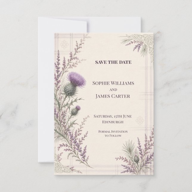 Convite de casamento personalizado para salvar a d (Frente)