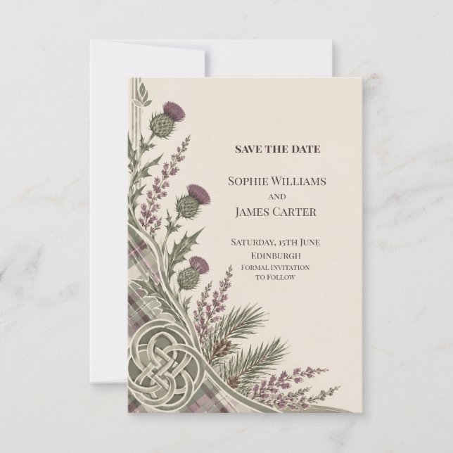 Convite de casamento personalizado para salvar a d (Frente)