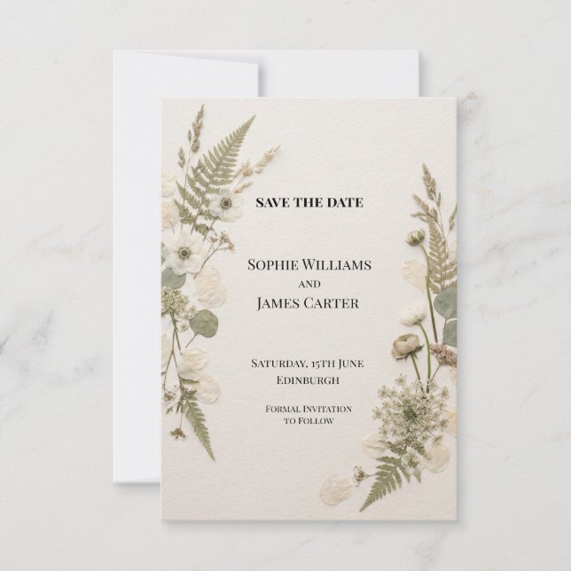 Convite de casamento personalizado para salvar a d (Frente)