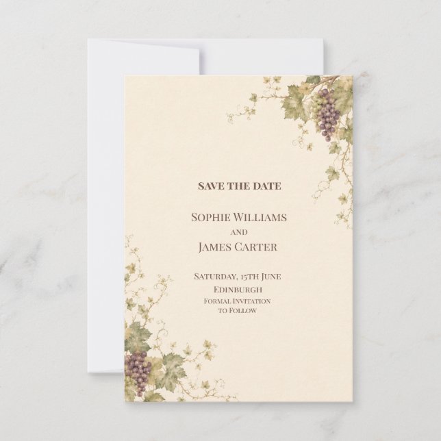 Convite de casamento personalizado para salvar a d (Frente)