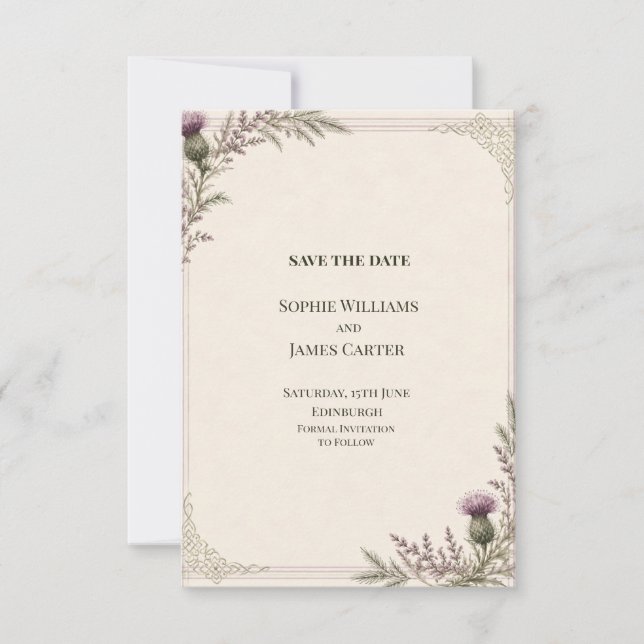 Convite de casamento personalizado para salvar a d (Frente)
