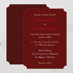 Convite de Casamento Personalizado Simples e Elega