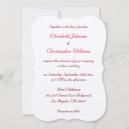 Convite de Casamento Personalizado Simples e Elega