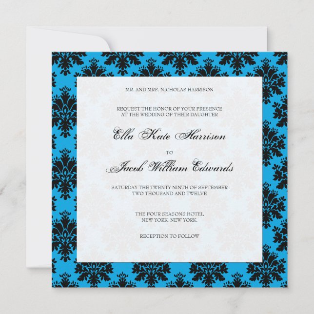 Convite de casamento personalizável (Frente)