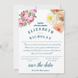 convite de casamento personalizável, casamento boh